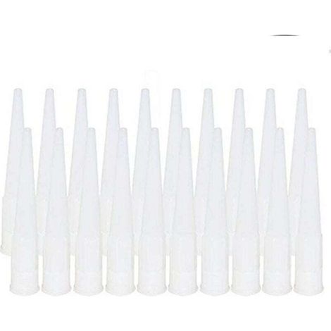 UlisemPack de 20 buses à cartouche, buses en silicone, embouts, embouts en silicone de remplacement, buses à cartouche (diamètre intérieur de l'interface : 15 mm) (1/4)