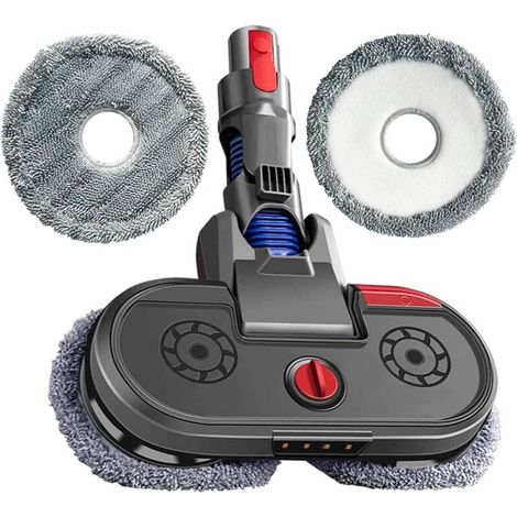 Tête de balai électro-aspirateur avec réservoir d’eau intégré + 6 lingettes microfibre – Compatible V7, V8, V10, V11 (Version 2)