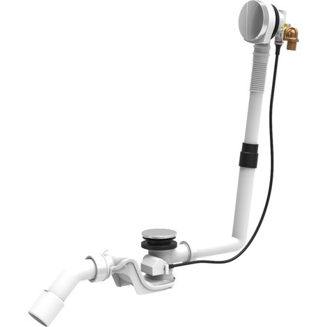 Laufen Accessoires - Garniture de vidage et trop-plein pour baignoire avec remplissage, chrome H2951430040001