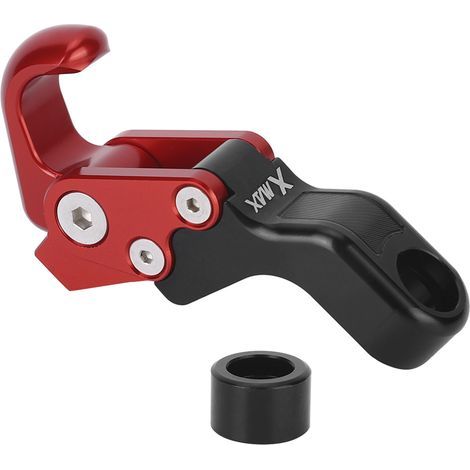 Support Moto Yamaha Xmax 300 250 Crochet Casque Aluminium Housse Bagagerie Rouge (1/5)