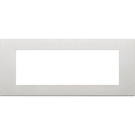 Placca 7m serie Linea Vimar 7 posti argento 30657.20