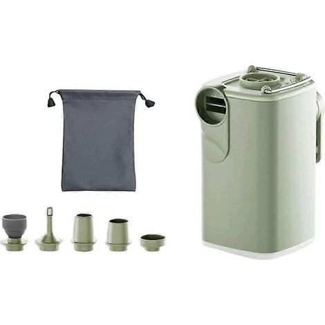 Mini pompe à air portable rechargeable par USB pour bouées de piscine, matelas pneumatiques et sacs de rangement sous vide. Gonflage rapide, idéal pour les voyages. (1/5)