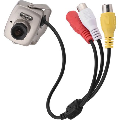 Mini-CMOS-Überwachungskamera mit 6 LEDs, Nachtsicht und PAL-Digitalvideo