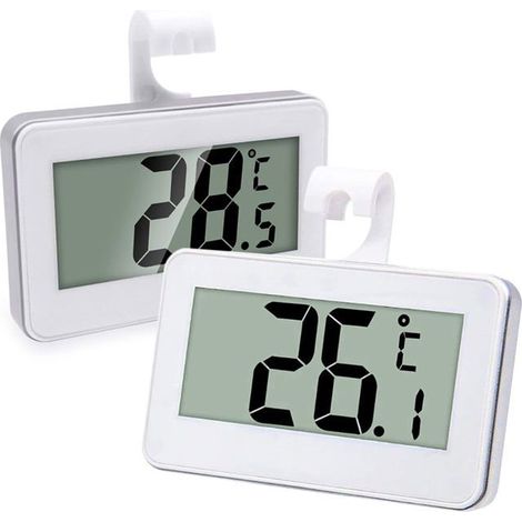 Thermomètre réfrigérateur numérique étanche écran LCD lisible cuisine congélateur maison (1/4)