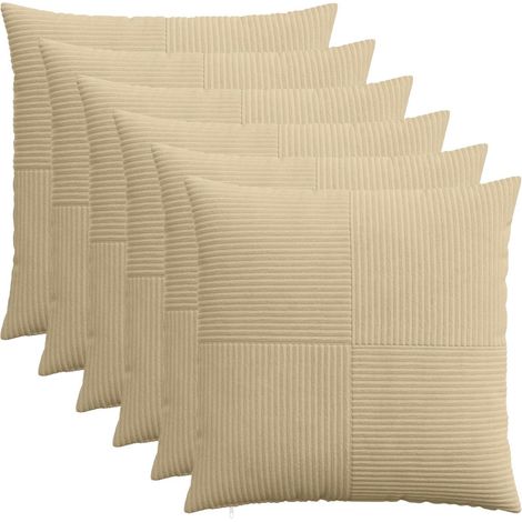 Housse de coussin 6 pcs ALMELO Vert gris 55 x 55 cm vidaXL