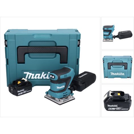 Ponceuse vibrante sans fil Makita DBO 482 G1J 18 V 112 x 102 mm + 1 batterie 6,0 Ah + Makpac - sans chargeur (1/5)
