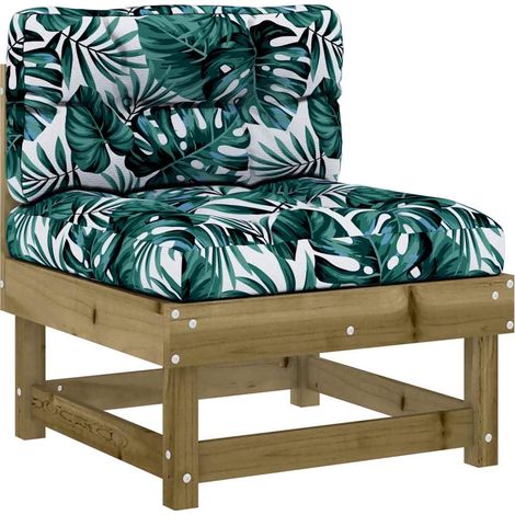 Canapé central,Canapé d'extérieur,Sofa de jardin avec coussins bois de pin imprégné CFW808419 (1/5)