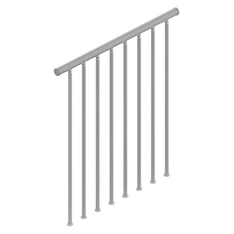Balustrade avec colonnes vertical (Modèle Tube) - Longueur 100 cm - (1/4)