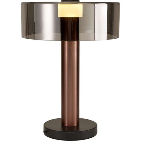 Mantra Lámpara de Sobremesa GIN 45cm de alto GU10 negro/oro rosa-negro/oro-negro