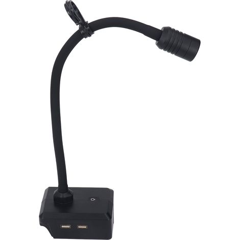 Kabellose LED-Arbeitsleuchte mit Schwanenhals, drei Beleuchtungsmodi, zwei USB-Anschlüssen und Haken für eine 20-V-Batterie. (1/5)