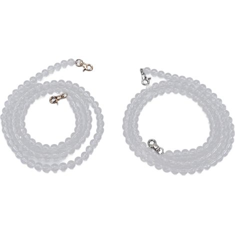 Perles en acrylique 12mm transparentes haute dureté pour décoration de rideaux DIY et accessoires de mariage (1/5)