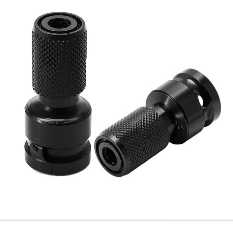 2-teiliger 1/2"- auf 1/4"-Schlagschrauber-Bit-Adapter, Bithalter, Sechskantschaft, Edelstahl, Schlagschrauber-Bit für Elektrowerkzeuge, Schraubendreher und Ratschenschlüssel (1/4)