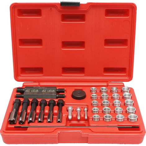 Set di strumenti per la riparazione dei filetti delle candelette M8, M10, M12, M14 Breckner Germany (1/5)