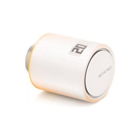 Netatmo – Tête thermostatique connectée et intelligente – Vanne pour radiateurs à eau – Scénarios domotiques – Contrôle à distance via application