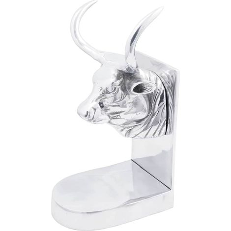 Buchstützen 2 pcs Silber 17 x 15 x 27 cm Aluminium