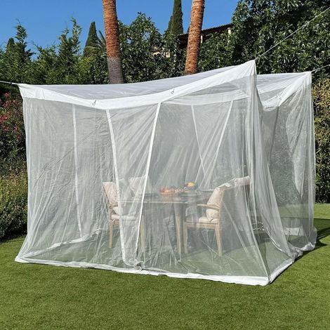 Mosquitera para patio Red protectora para exteriores,mosquitera para interiores,malla antipájaros para patio jardín protection contreinsectes tonnelle (1/4)