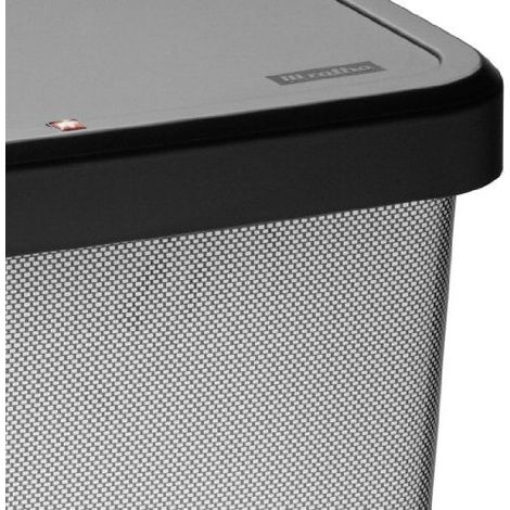 Rotho 7541080745 Paso - Cubo de basura (6 L), color negro