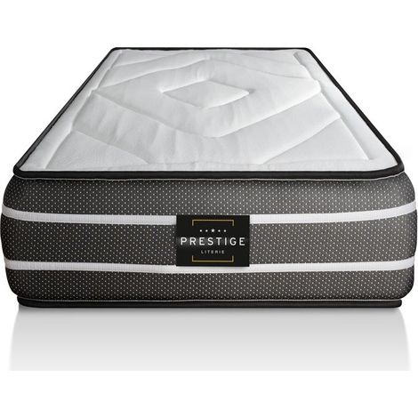 Ensemble matelas sommier Exclusive 90 x 190 cm - Couleur : Noir (1/4)
