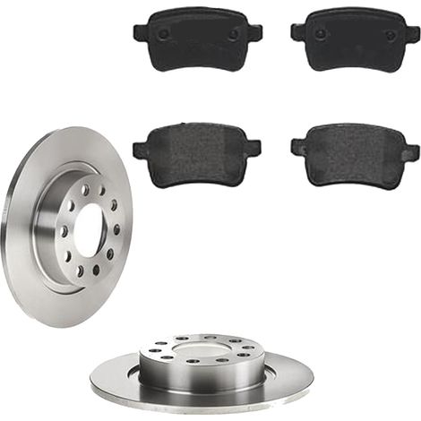 KIT FRENI POSTERIORI compatibile con DODGE DART - DISCHI + PASTIGLIE OEM: P23133, P23133X / BDS1328 /SOSTITUZIONE DIRETTA/BASSA POLVERE/SILENZIOSO