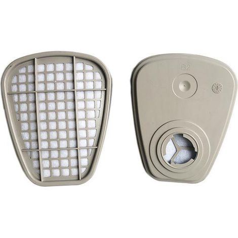 Paire de cartouches filtrantes réutilisables pour gaz 6001, compatibles avec masques 6800, 7502, 6200 - protection chimique (1/5)