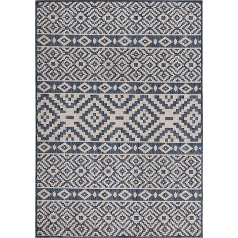 Maison Exclusive - Outdoor-Teppich Flachgewebe 200x280 cm Blau Ge (1/5)