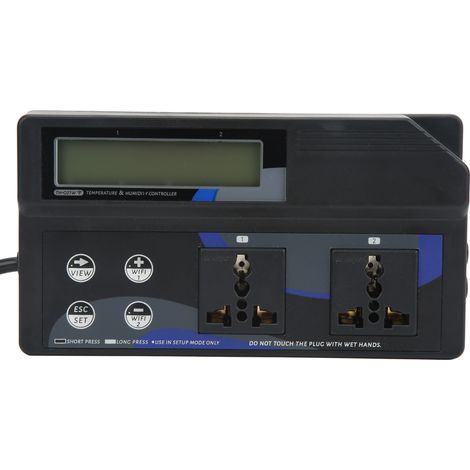 WLAN-Temperatur- und Feuchtigkeitsregler, Tischthermostat, Luftbefeuchter-Display, EU-Stecker 250 V (1/5)