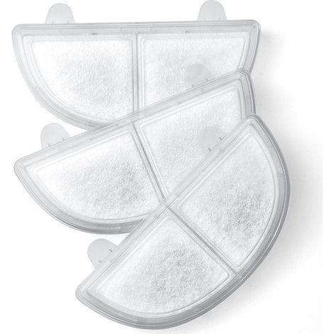 Ersatzfilter für Trinkbrunnen, passend für HomeRunPet – 3 Stück. Ersatzfilter für Trinkbrunnen für Katzen und Hunde – weiß. (1/5)