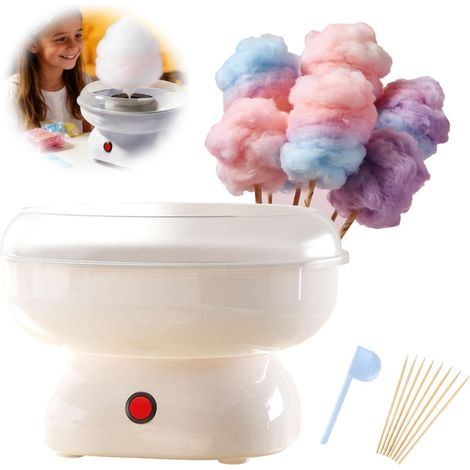 Machine à barbe à papa mini pour enfants, rose vintage - 500 W, (1/5)