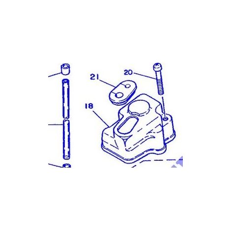 Yamaha 5R0-13174-00-00 Support durite pompe huile DT 50R 95