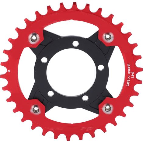 Adaptateur Pignon 104BCD 34T à Dents Positif/Négatif avec Base Conversion pour Moteur Bafang Mid Drive (1/5)