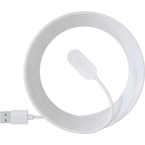 Câble de charge magnétique de remplacement pour caméra Arlo Ultra 4K UHD, étanche, sans connecteur, pour une utilisation intérieure (1/5)