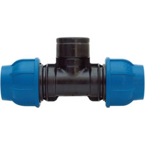 10 x RACCORDO POLIPROP TEE FEM D 25 X 3/4 X 25MM