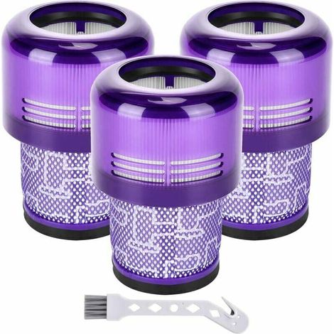 Lot de 3 filtres pour aspirateur Dyson V11 Absolute Extra Pro Animal Torque Drive V15 Detect remplace  97001302 (1/4)