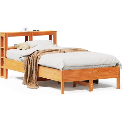 Maison Exclusive - Letto senza Materasso Marrone Cera 120x200 cm in Legno di Pino (1/5)