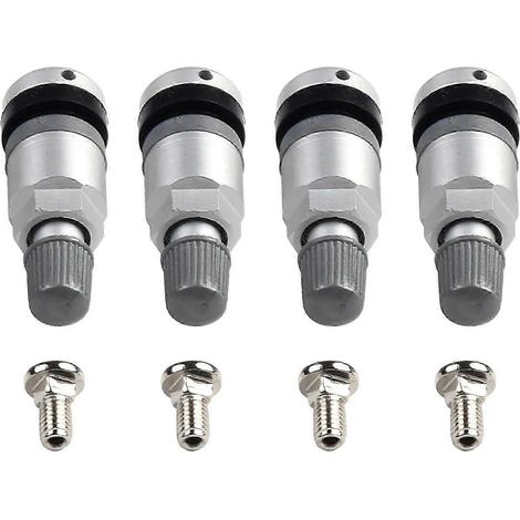 Kit de réparation de valve de capteur de pression des pneus TPMS (4 pièces) compatible avec BMW Série 5 (1/5)