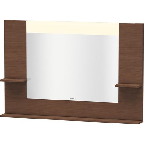 Miroir DuravitVERO 142x1200x800m avec éclairage amérique noyer