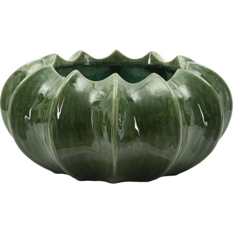 Cache-Pot en Céramique "Cactus" 31cm Vert (1/5)