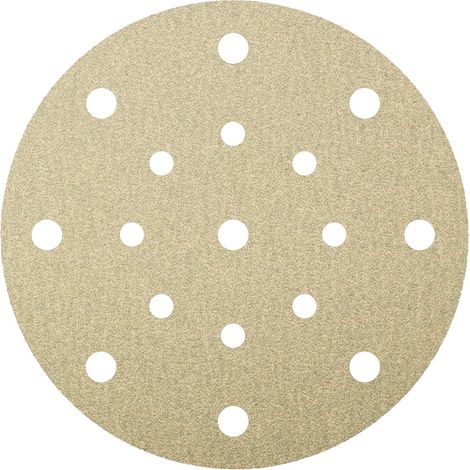 Klingspor 210129 Disques avec support de Papel avec fermeture velcro, PS 33 CK, grain 80, diamètre 225 mm (1/2)