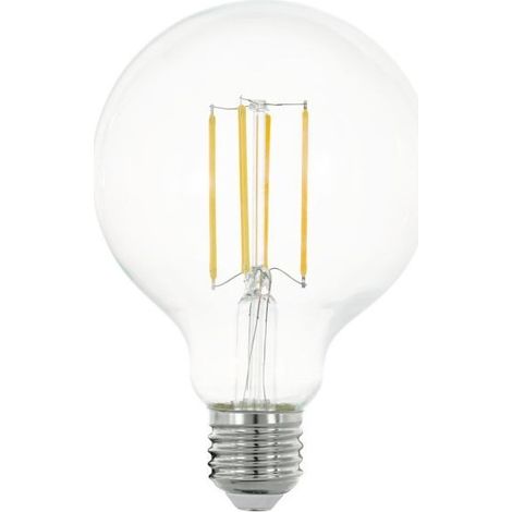 EGLO Ampoule LED globe G95 E27 8 W – 1055 lm – Blanc chaud 2700 K – Transparente