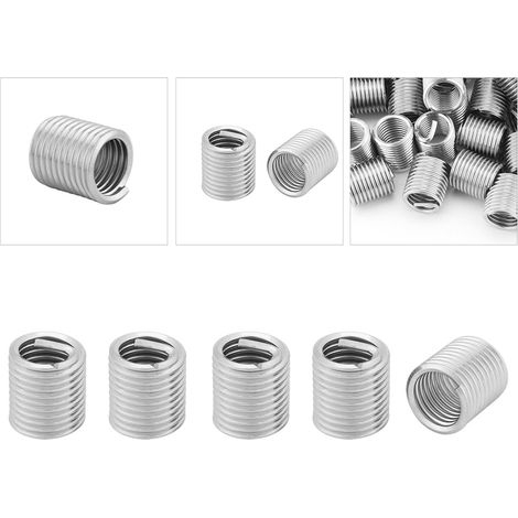 100 inserts filetés en acier inoxydable M8x1,25x2D (1/5)