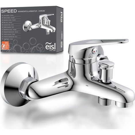 EISL Badewannenarmatur Wasserhahn Bad mit Brauseanschluss Einhebelmischer Mischbatterie Badewanne NI023SCR (1/5)
