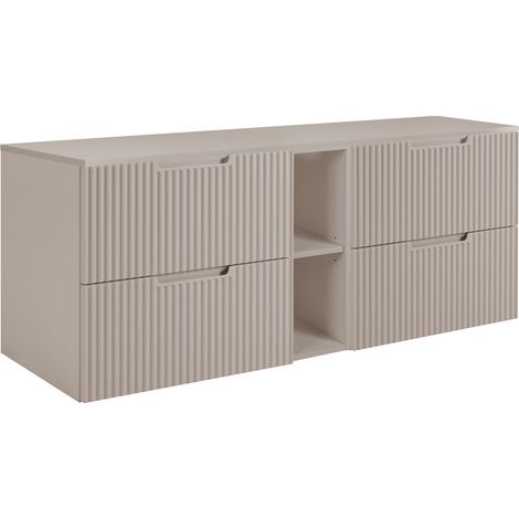 Mobile da bagno, cachemire, 140 (2 x 60 + 20) x 58,6 x 46 cm