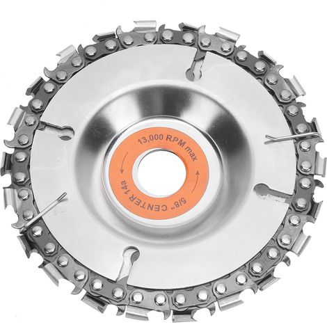 5/8"-Holzsägeblatt, Holzschnitzscheibe, Kettensägeblatt für Schleifmaschinen, Holzbearbeitungswerkzeug (1/5)