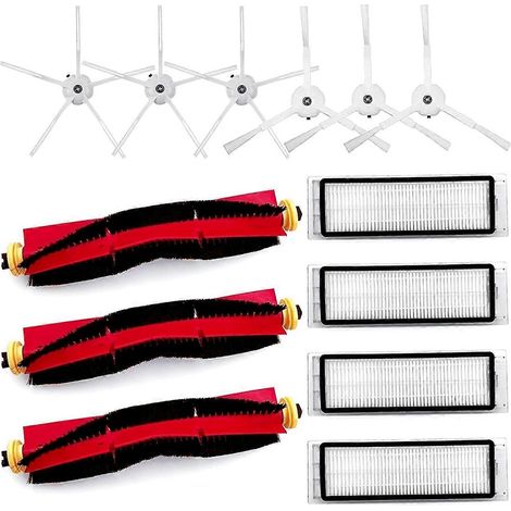 Filtres à brosse pour Xiaomi Roborock S6 Pure, S6, E5 E20 E25 E35 S50 S65