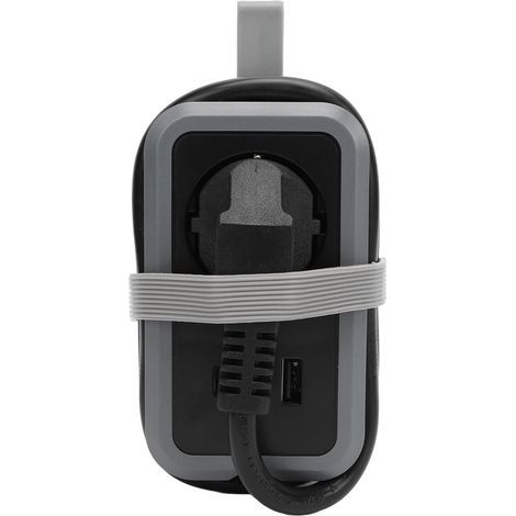 Compact Travel Power Strip with 1 Outlet + 3 USB Ports (2x USB-C, 1x USB-A), 1.5m Cable, Fireproof PC (1/5)