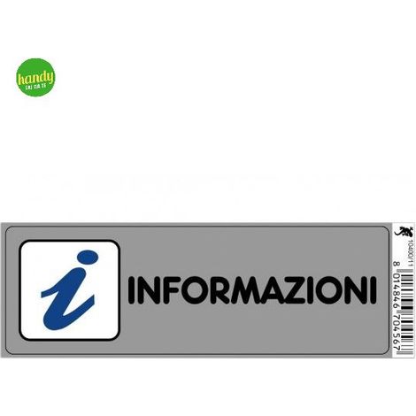 Targhetta adesiva 3M informazioni 15 x 5 x 0,5 cm