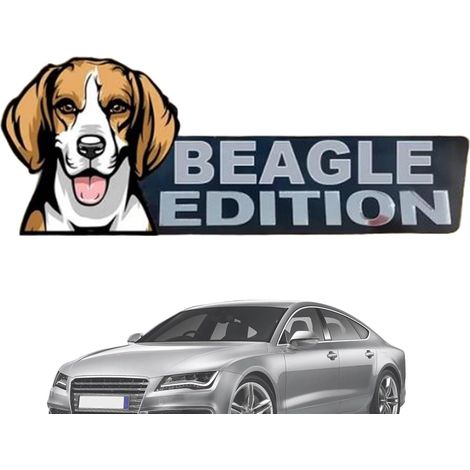Emblema de coche con forma de perro, emblema de coche acrílico para (1/5)