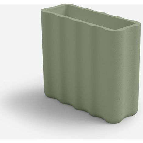 Fioriera rettangolare in polietilene Made in Italy Nebula 90 - Verde (1/5)