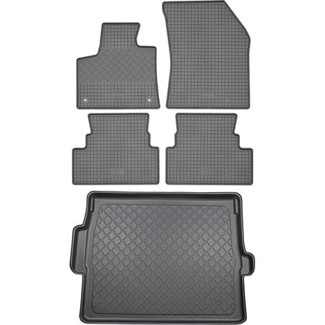 Peugeot 3008 II SUV (5 portes) - Kit de tapis de sol en caoutchouc + tapis de coffre (à partir de novembre 2016)
