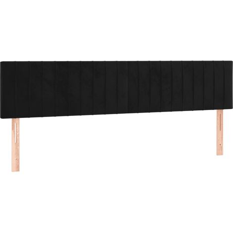 Têtes de lit Noir 180 x 5 x 78/88 cm Velours (1/5)
